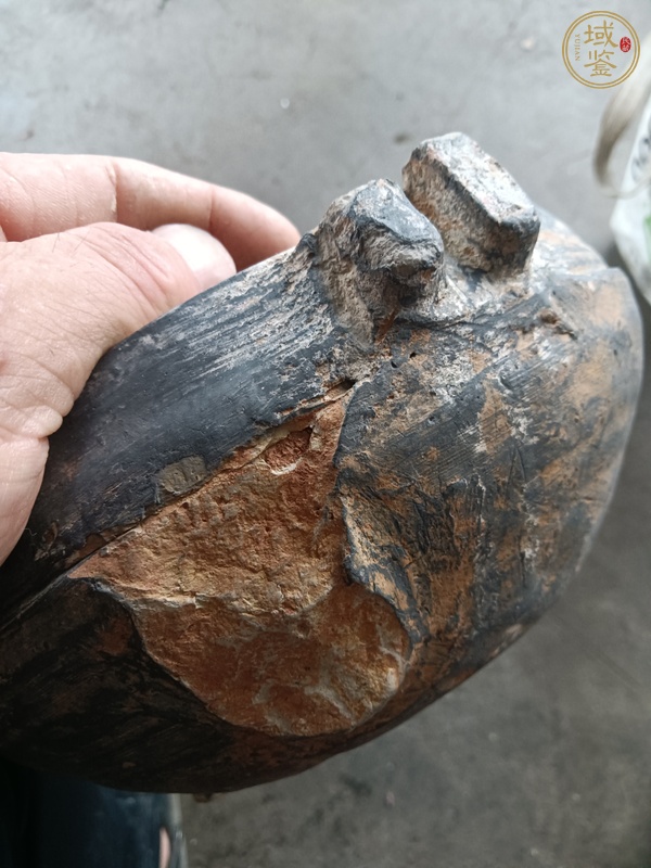 古玩陶瓷灰陶鼎真品鑒賞圖