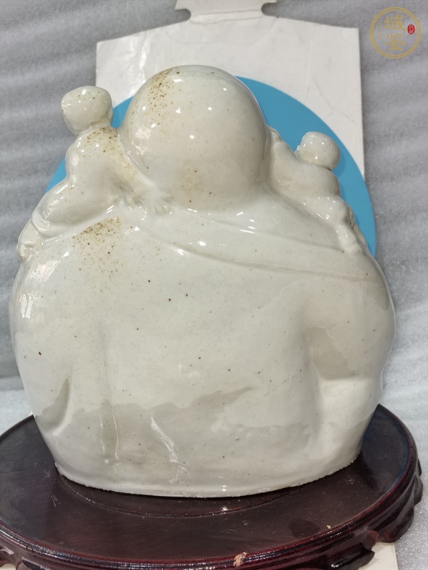 古玩陶瓷德化白瓷彌勒佛坐像真品鑒賞圖