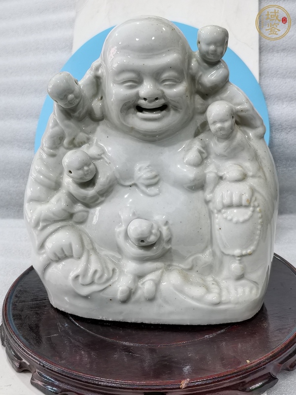 古玩陶瓷德化白瓷彌勒佛坐像真品鑒賞圖