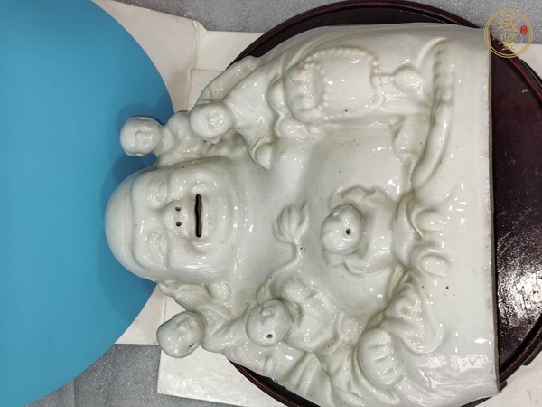古玩陶瓷德化白瓷彌勒佛坐像真品鑒賞圖