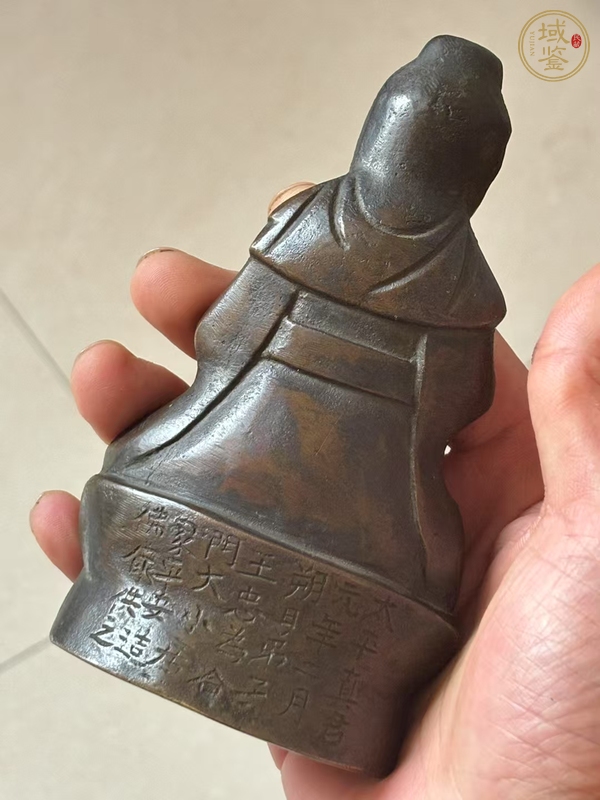 古玩銅器銅觀音真品鑒賞圖