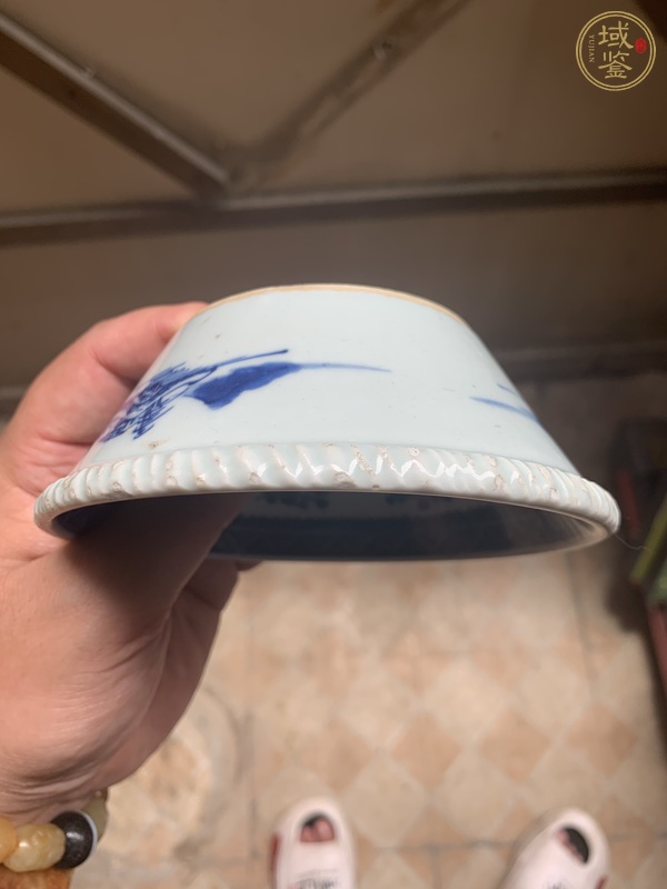 古玩陶瓷青花山水碗真品鑒賞圖