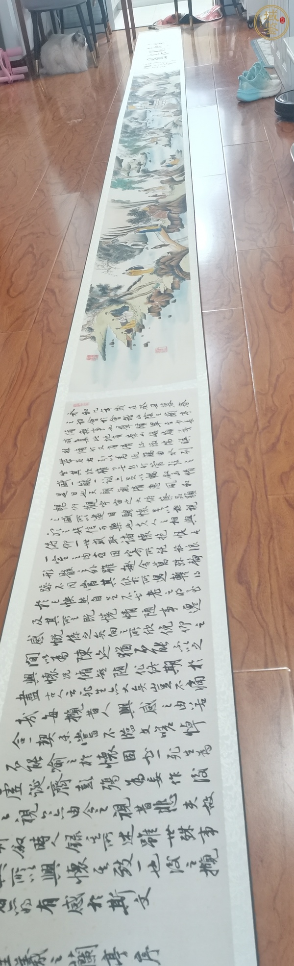 古玩蘭亭雅集圖真品鑒賞圖