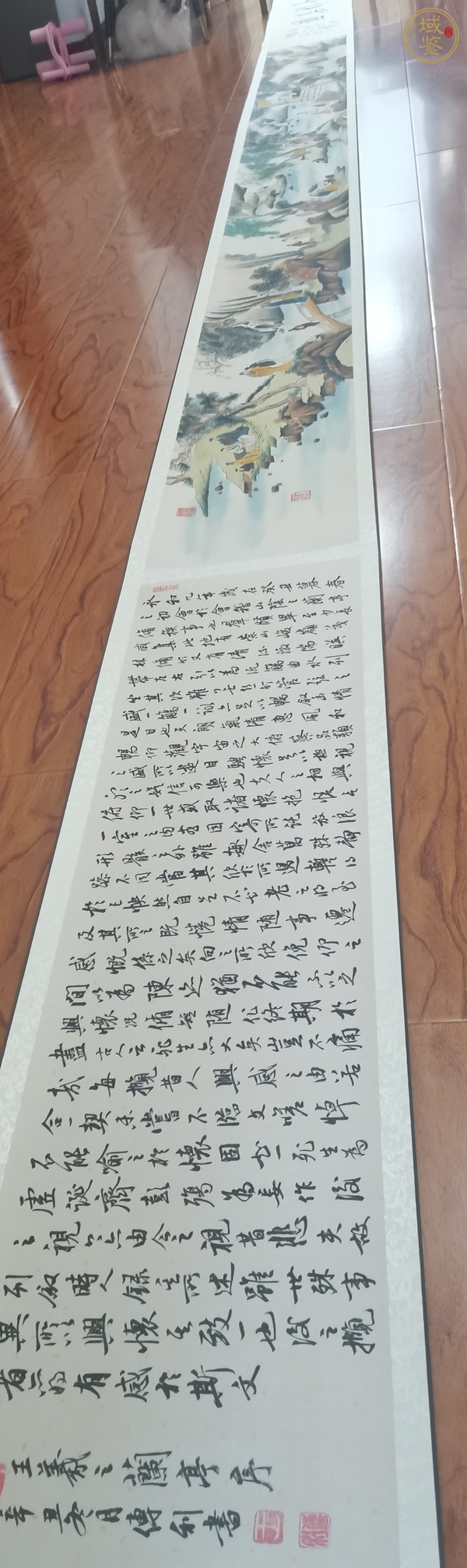 古玩字畫蘭亭雅集圖真品鑒賞圖