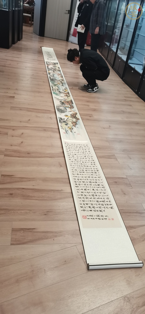 古玩字畫蘭亭雅集圖真品鑒賞圖
