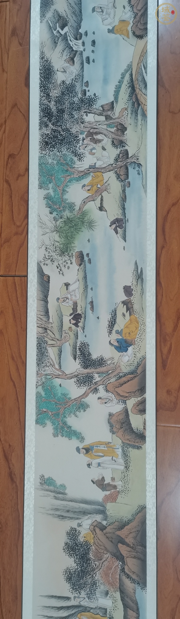 古玩字畫蘭亭雅集圖真品鑒賞圖