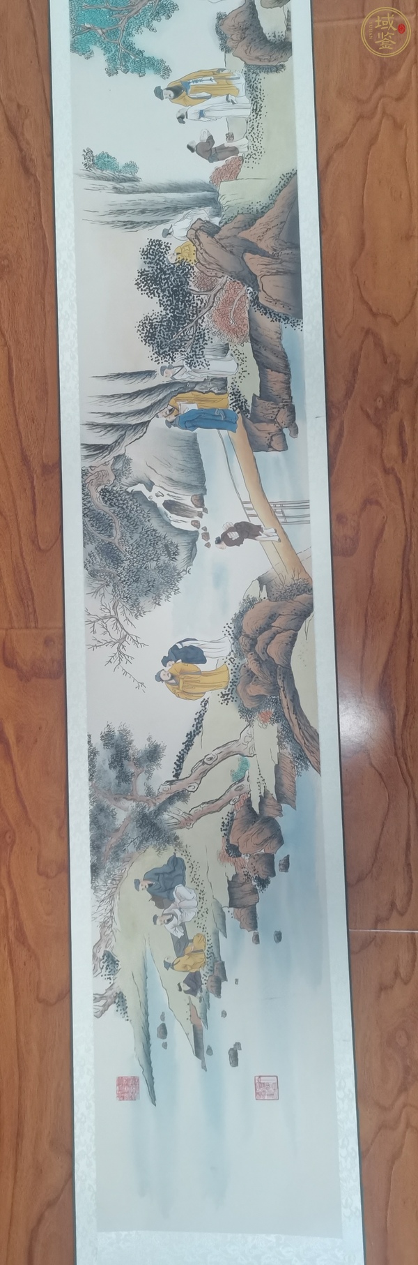 古玩字畫蘭亭雅集圖真品鑒賞圖