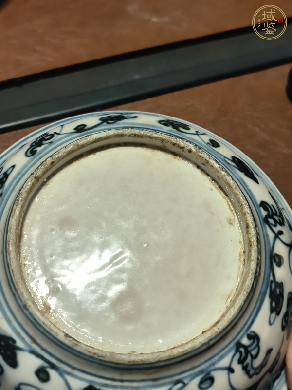 古玩陶瓷百鳥朝鳳青花盤真品鑒賞圖