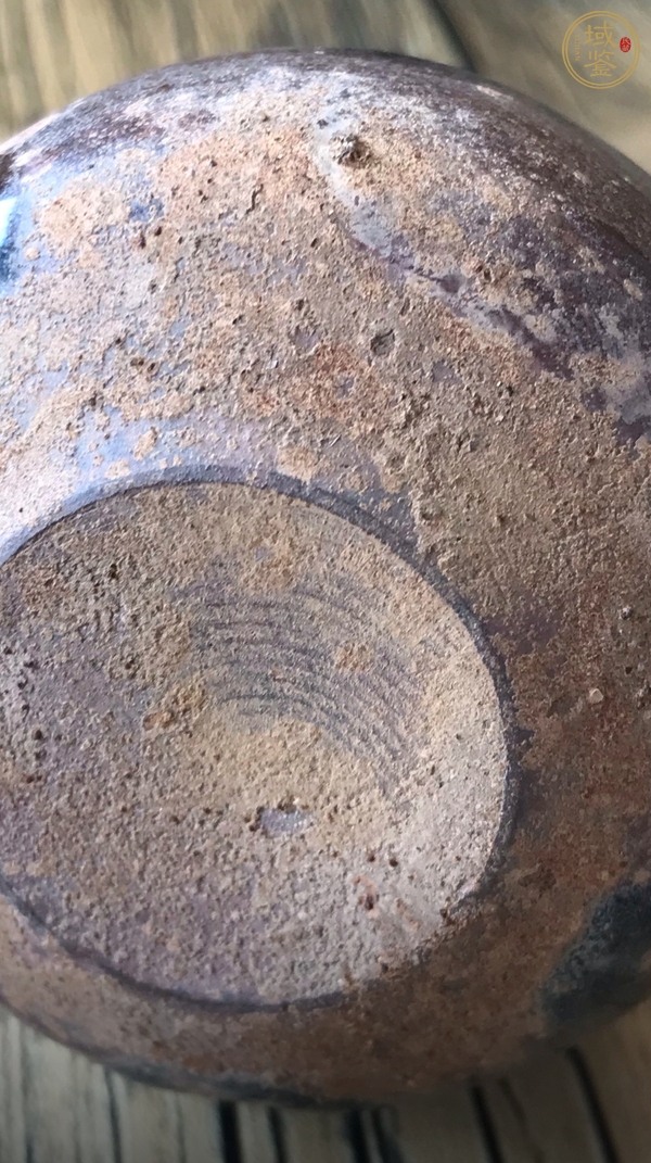 古玩陶瓷宋元洪塘窯褐釉茶入真品鑒賞圖