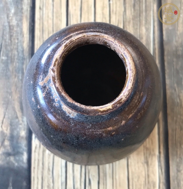 古玩宋元洪塘窯褐釉茶入真品鑒賞圖