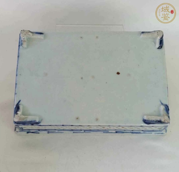 古玩陶瓷青花鏤空水仙盆真品鑒賞圖