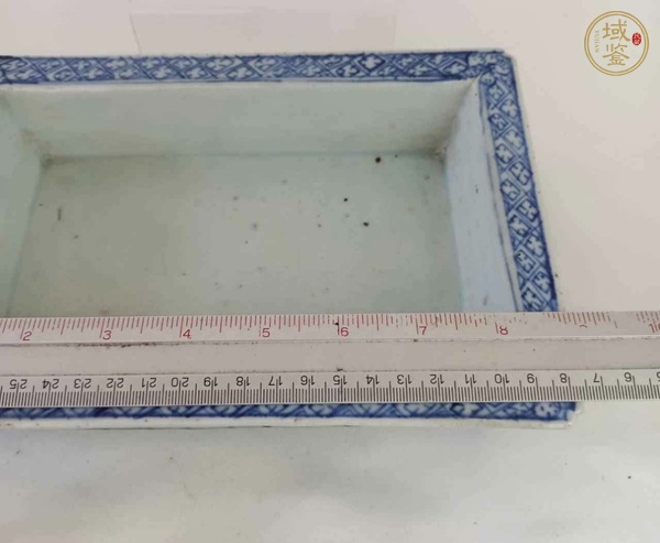 古玩陶瓷青花鏤空水仙盆真品鑒賞圖