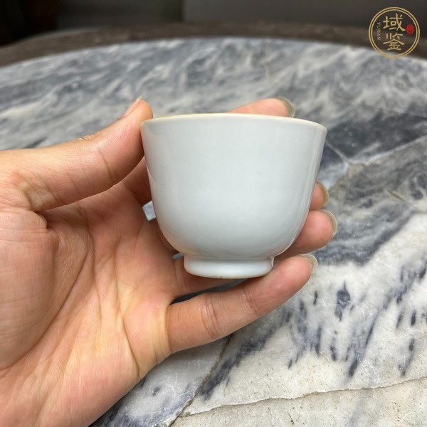 古玩陶瓷民國(guó)白釉杯真品鑒賞圖