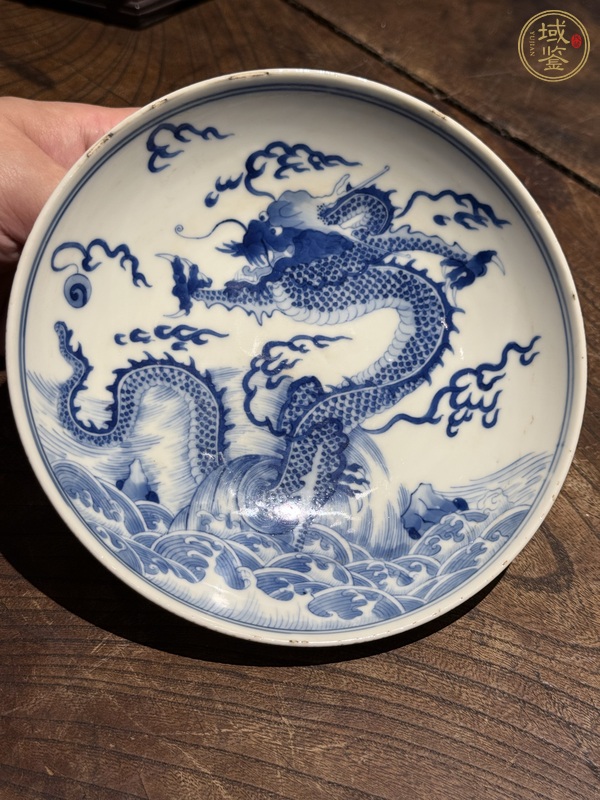古玩青花龍紋盤真品鑒賞圖