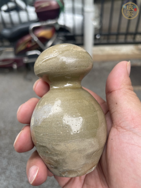 古玩陶瓷青釉葫蘆瓶真品鑒賞圖