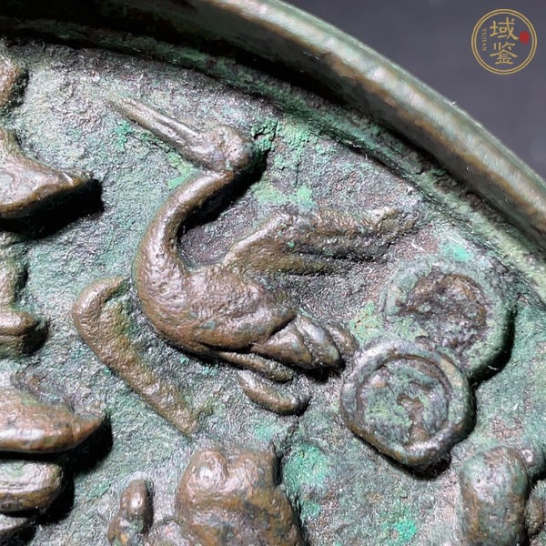 古玩銅器明代多寶鏡真品鑒賞圖