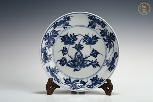 古玩陶瓷清早·青花折枝花果紋盤真品鑒賞圖