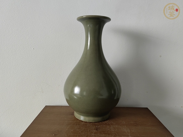 古玩陶瓷龍泉窯玉壺春瓶真品鑒賞圖