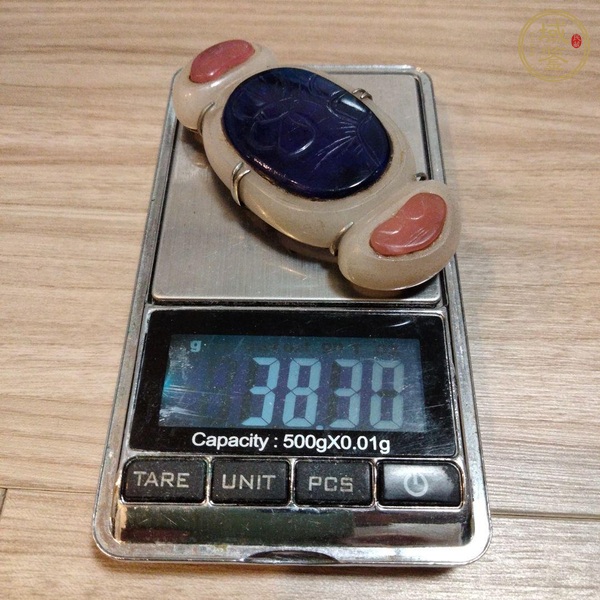 古玩玉器料器腰帶穿真品鑒賞圖