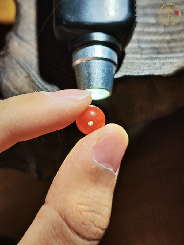 古玩玉器瑪瑙珠真品鑒賞圖