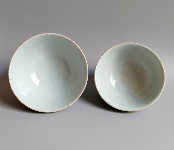 古玩陶瓷清代中期豆青釉茶碗二只拍賣,當(dāng)前價(jià)格0元