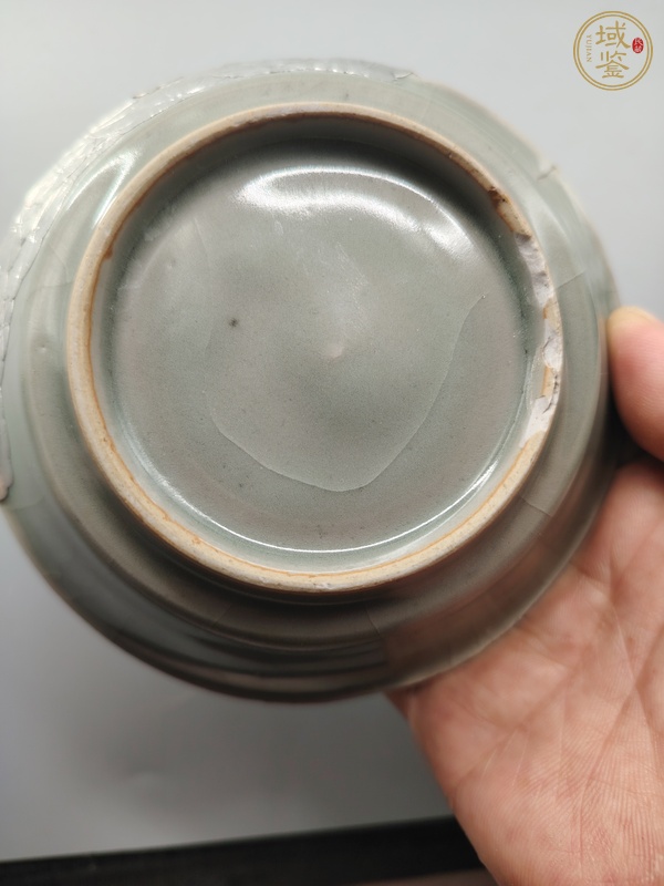 古玩陶瓷龍泉青瓷水洗真品鑒賞圖