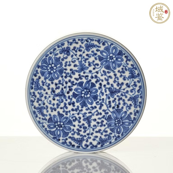 古玩陶瓷花卉紋青花疊盒真品鑒賞圖