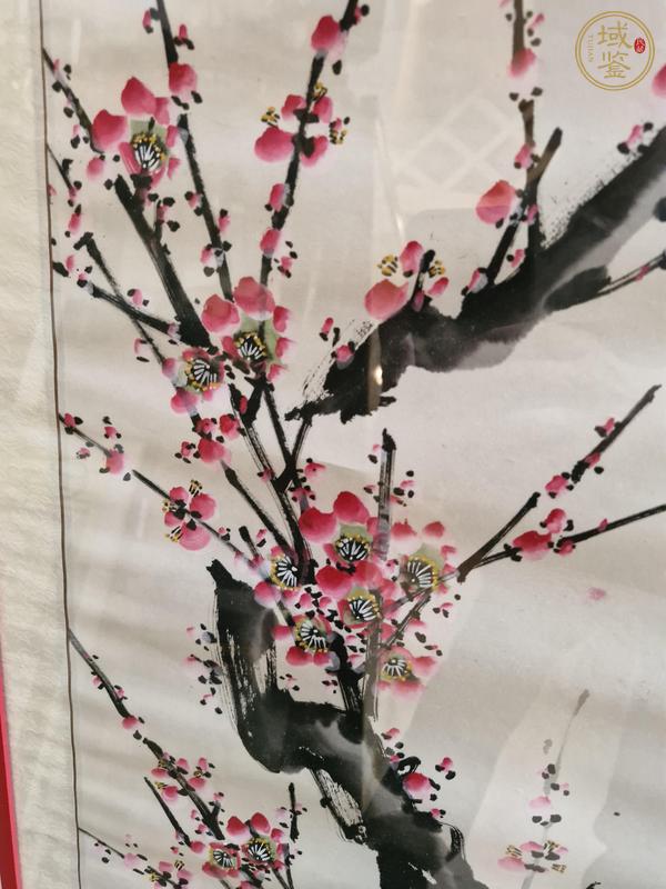古玩字畫清雨點梅花立軸真品鑒賞圖