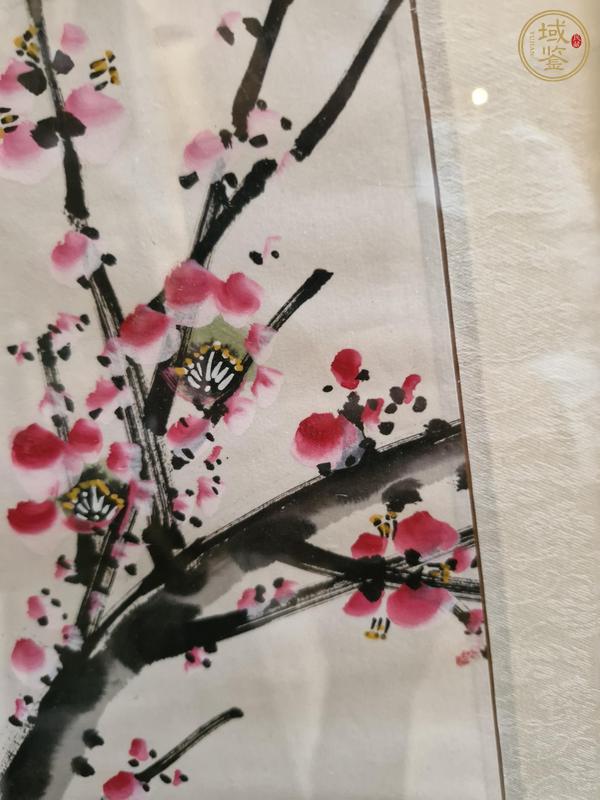 古玩字畫清雨點梅花立軸真品鑒賞圖