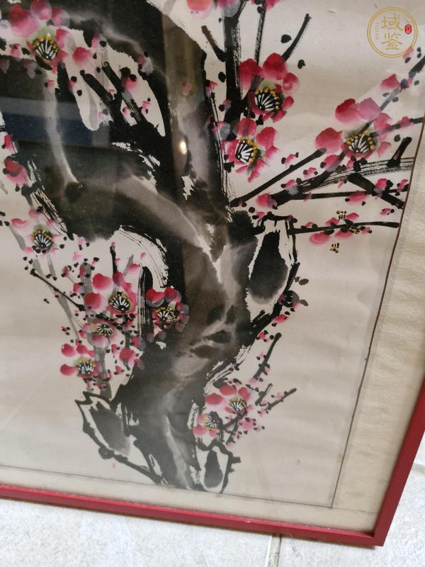 古玩字畫清雨點梅花立軸真品鑒賞圖