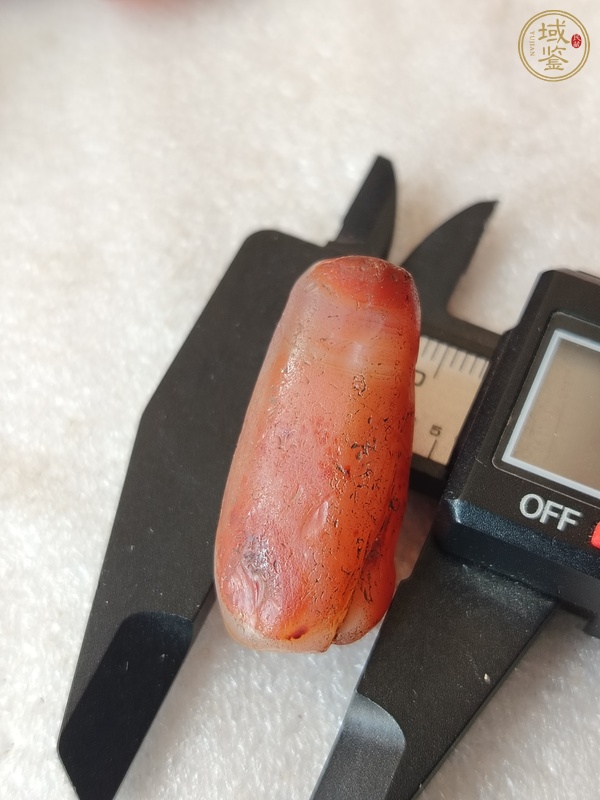 古玩玉器天然紅瑪瑙多棱珠真品鑒賞圖