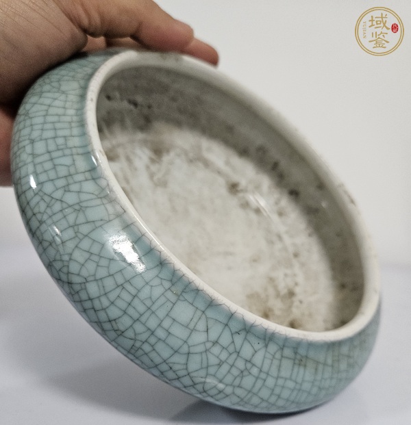 古玩陶瓷哥釉三足洗真品鑒賞圖