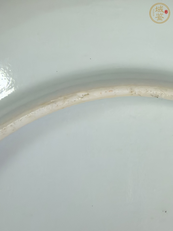 古玩竹詩紋粉彩盤真品鑒賞圖
