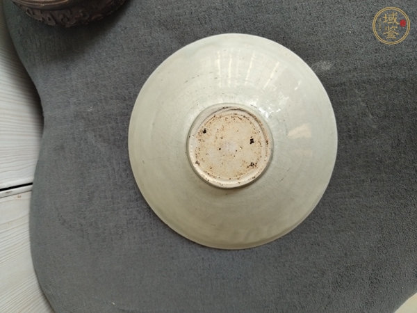 古玩陶瓷青白釉海水云花碗真品鑒賞圖