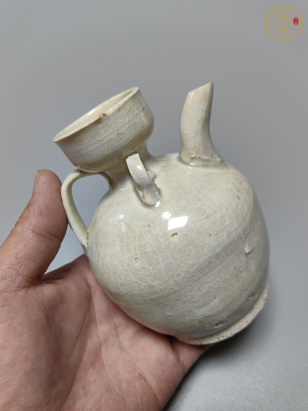 古玩陶瓷湖田窯青白釉執壺真品鑒賞圖