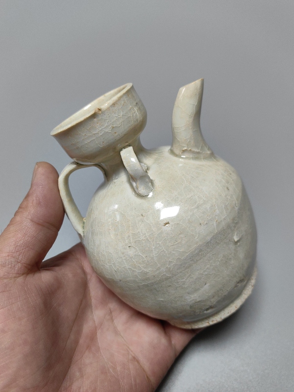 古玩陶瓷湖田窯青白釉執壺拍賣，當前價格6800元