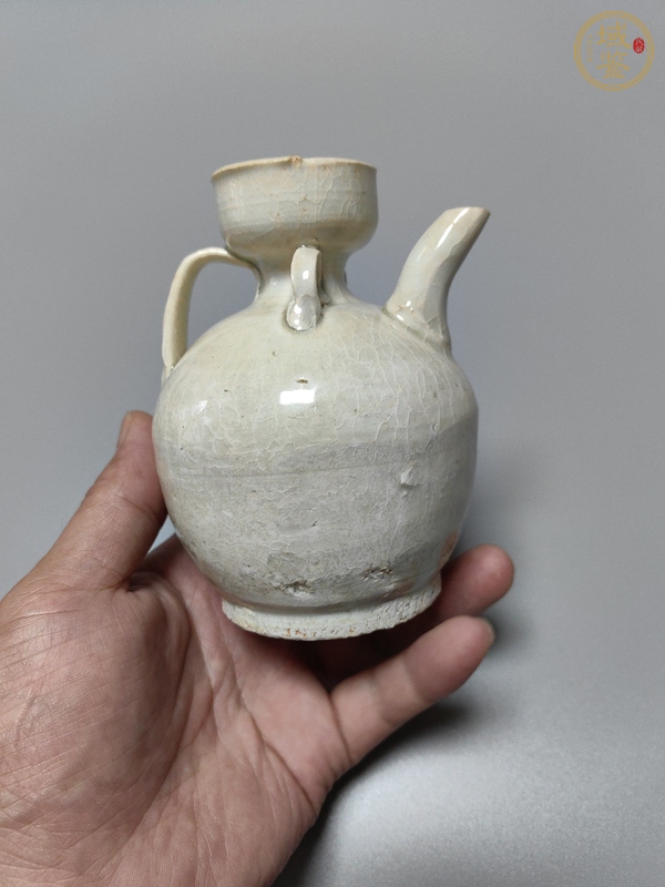 古玩陶瓷湖田窯青白釉執壺真品鑒賞圖