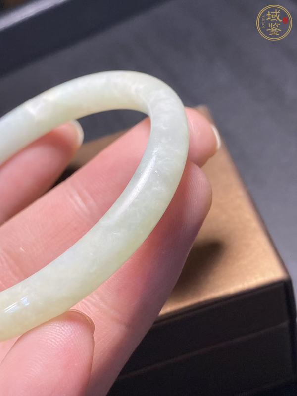 古玩玉器天然翡翠手鐲真品鑒賞圖