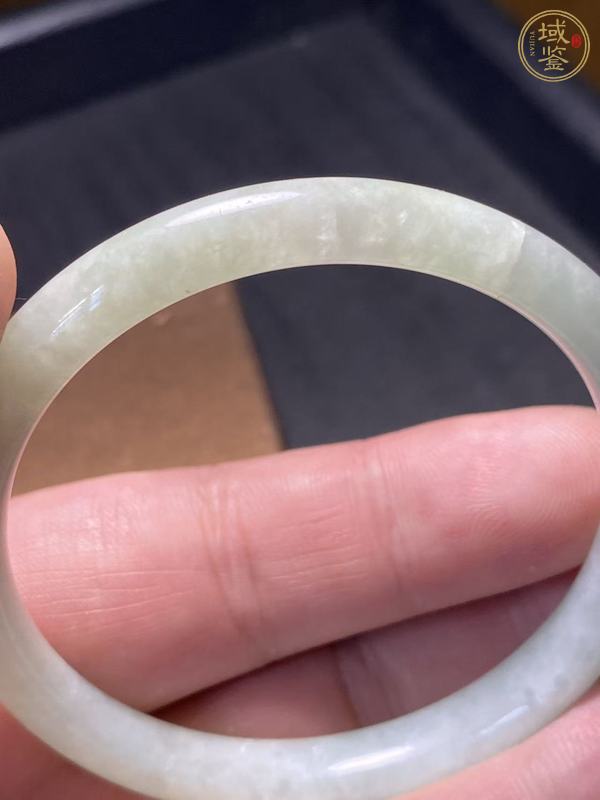 古玩玉器天然翡翠手鐲真品鑒賞圖