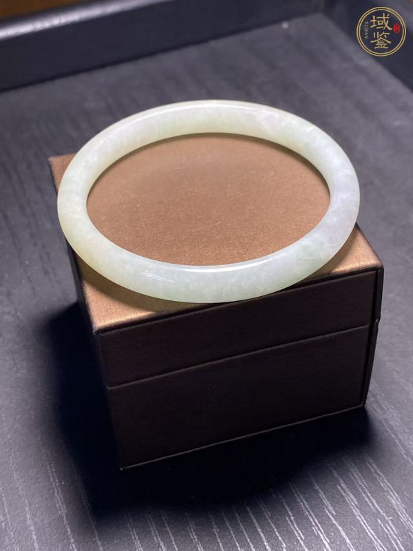 古玩玉器天然翡翠手鐲真品鑒賞圖