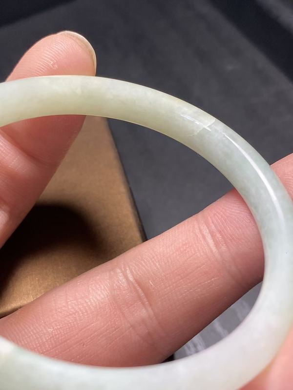 古玩玉器清代天然翡翠手鐲拍賣,當前價格4500元