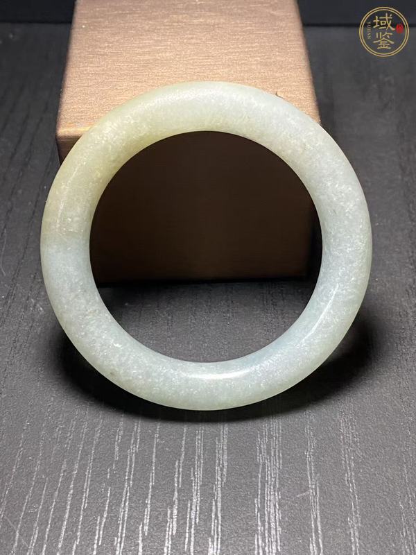 古玩玉器天然翡翠手鐲真品鑒賞圖