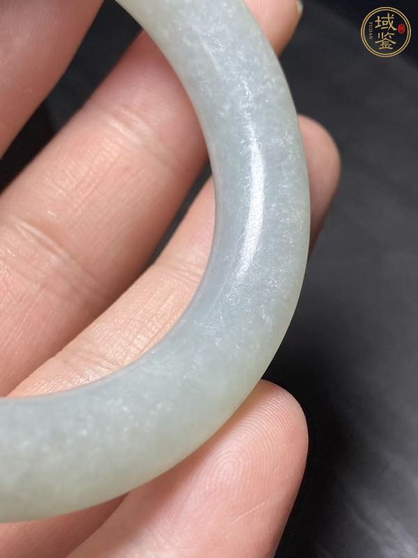 古玩玉器天然翡翠手鐲真品鑒賞圖