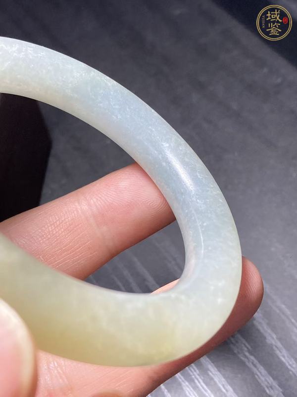 古玩玉器天然翡翠手鐲真品鑒賞圖