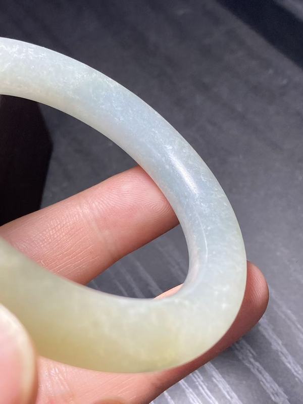 古玩玉器清代天然翡翠手鐲拍賣,當前價格6500元