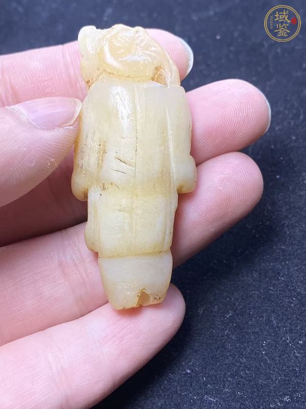 古玩玉器岫玉雕“童子”真品鑒賞圖
