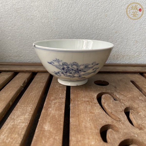古玩民國(guó)日本瓷青花杯真品鑒賞圖