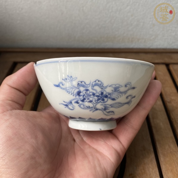 古玩陶瓷民國日本瓷青花杯真品鑒賞圖
