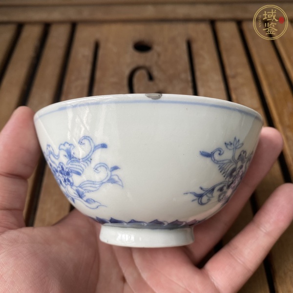 古玩陶瓷民國日本瓷青花杯真品鑒賞圖