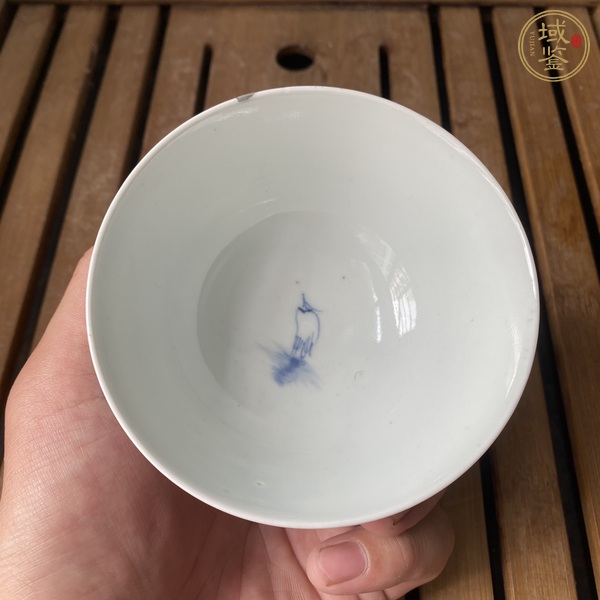 古玩陶瓷民國日本瓷青花杯真品鑒賞圖